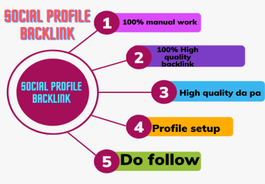 I will do 200 high quality social media profile creation backlink for SEO link building