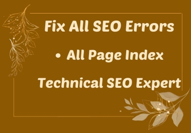 Indexing issues and Google Search Console Errors Fixation
