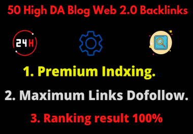 I will create high DA Blog Web 2.0 Backlinks