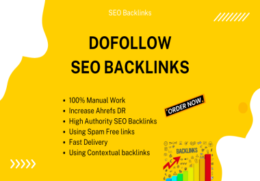I Will Increase Domain Rating Ahrefs DR Using High Authority Dofollow SEO Backlinks