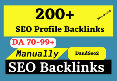 I will Create 200 High Quality DOFOLLOW PR9 or DA 70 to 99 HQ google Dominating Profile BACKLINKS
