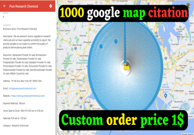 I will do 1000 google map citations for ranking gmb and local citations SEO boost your website traff