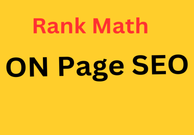 I will do best on page SEO optimizations for your website