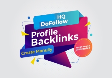 SEO best 100 profile backlinks and 5 edu/gov high da just in 10