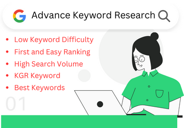 Get your keyword on the first page of Google on my Advance Keyword Research