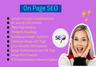 I will do on page seo for you wordpress websiite