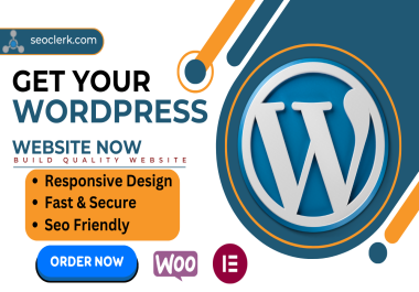 i will design a responsive and professional wordpress Website for your business