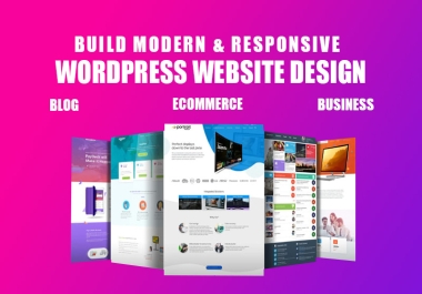 I will build or redesign the business,  blog,  clone website or wordpress install