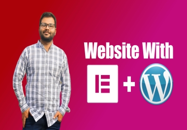 I will use elementor pro to create a wordpress website