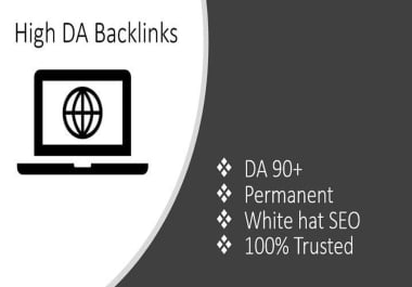 50 high quality da 90+ dofollow backlinks for SEO services