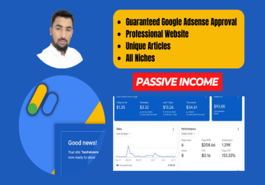 Create a Website with Guaranteed Adsense Approval For Passive Income