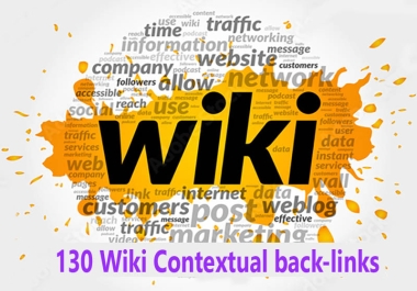 I offer 130 Wiki Contextual back-links and Web2.0