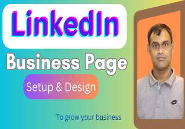 I will create and design attractive professional LinkedIn business page.