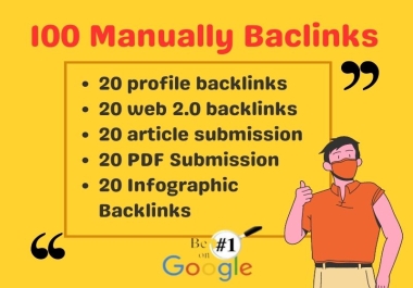 100 high da profile,  article sumission,  web 2.0,  Infographic,  PDF,  mixed backlinks