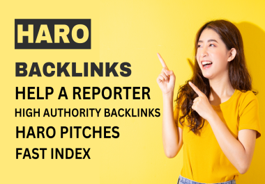 I will do 1 HARO outreach,  quality pitches for google top ranking