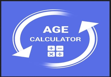 Simple Age Calculator Tool for Web Application in HTML,  CSS and JS