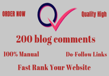I will make 200 manual blog comments backlinks