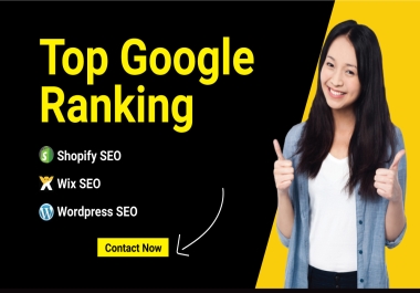 I will do on page SEO service for Wordpress,  Shopify,  and Wix to google top ranking
