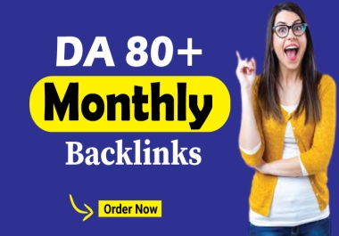 I will do high-authority backlinks with monthly off page SEO service