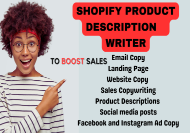Product Description of your Shopify eCommerce store with Tags and Tittle
