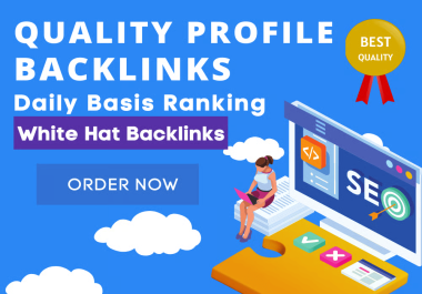 You will get 60 Profile Backlinks Authority Link Building High Traffic Backlinks