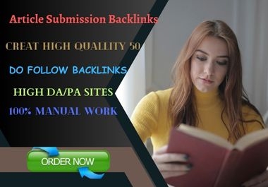 I will Do 40 Article Submission backlinks