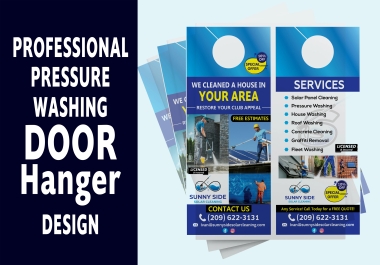 I WillDesign Pressure Washing Power Washing and Junk Removal Door Hanger