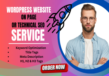 I will do onpage SEO and technical SEO of your wordpress website