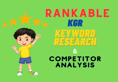 I will Do Longtail and KGR Keyword Research of your website