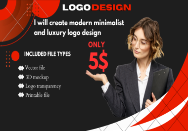 I will create modern minimalist and luxury logo designs