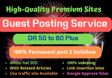 I will do guest posts,  guest posting SEO dofollow backlinks on google news site