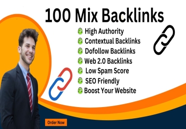 I will provide 100 mix dofollow SEO backlinks