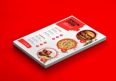 I will design flyers for party,  corporate,  food,  and motion flyer