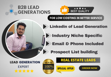 I will do 100 targeted b2b lead generation and prospect email list building