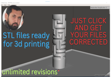 I will professionally Repair STL files for 3d printing.