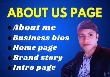 I will write an about us page or a brand story page for your website