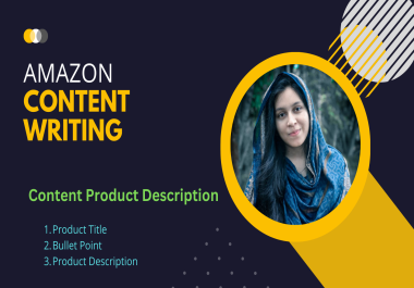 I will create a description for your amazon content for you