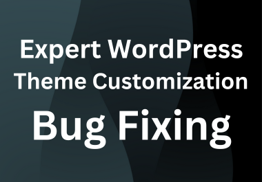 Expert On WordPress Theme Customization and Bug Fixing