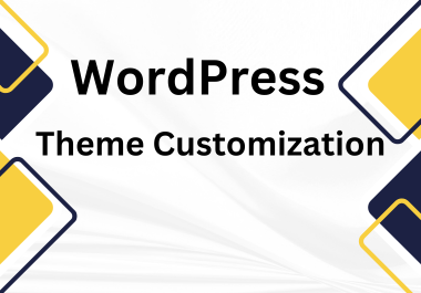 I will customize your WordPress theme to bring your vision to life.