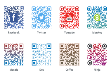 I Will Create Your Custom,  Professional,  Designer QR Code in 2 hours