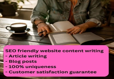 I will write SEO articles or website content up to 500 words