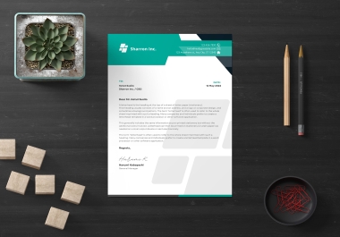 I will create 2 minimalist letterhead design