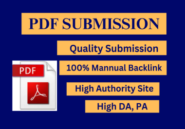 36 quality PDF submission Dofollow Backlinks Service