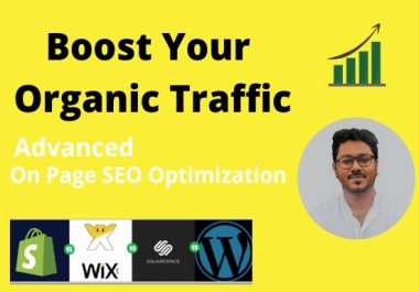 Advance white hat on page SEO optimization services wordpress shopify wix