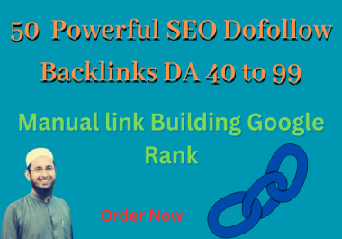 I will Manual Building Google Rank Powerful SEO backlinks DA90 on Web2