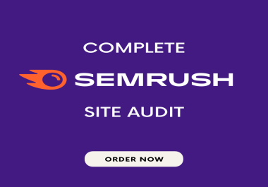 I will run a complete SEMrush audit on your website