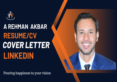 I will make or edit your job winning CV/RESUME and cover letter.