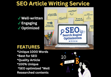 Boost Your Online Presence with Engaging,  SEO-Friendly Content Expert Writer for Website,  Blog.