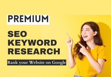 I will do 50 premium keyword research,  KGR keyword research and competitor analysis