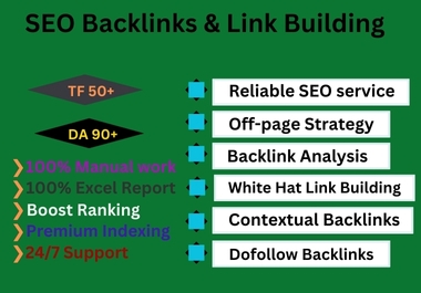 I will do complete monthly off page SEO backlink package for high quality link building